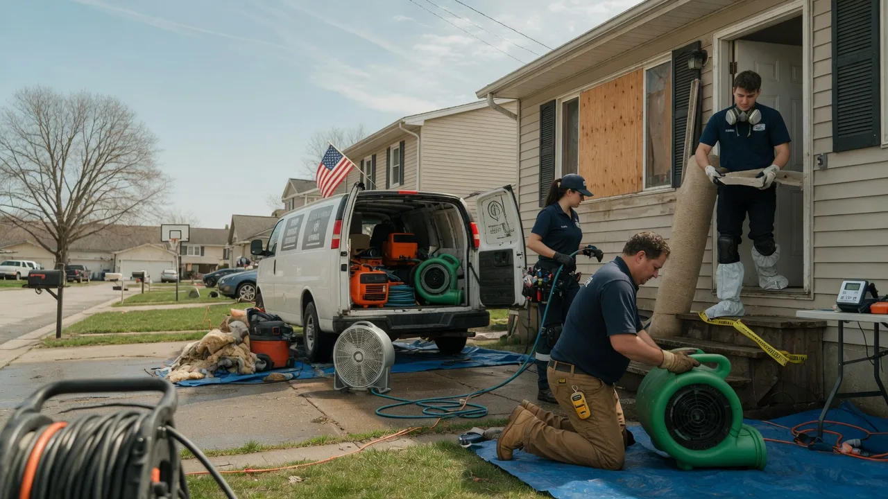 Water Damage Restoration in La Fontaine, IN near me